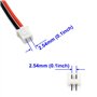 Lot de 5 paires de prises d'équilibrage JST-XH 2,54 mm 1S 2 broches connecteur mâle et femelle avec câbles en silicone de 10 cm