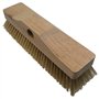 Pièce de rechange pour brosse en laiton et bois 30 x 7 cm avec trou.