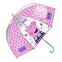 Peppa Pig Parapluie manuel transparent 42 cm, rose, 0