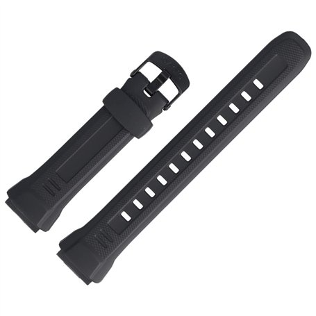 Casio Bracelet de Montre 18mm Plastique Noir - WV-58