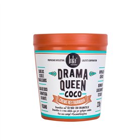 Lola Cosmetics - Masque "Drama Queen Coco" - Nourrissant - Hydratation Intense - Idéal pour Cheveux Secs et Abîmés - Sans Parabè