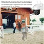 GENBOLT 3G/4G LTE Caméra Surveillance Extérieure Carte Sim, 24/7 Enregistrement Camera sans WiFi à Brancher Fillare PoE Vidéosur