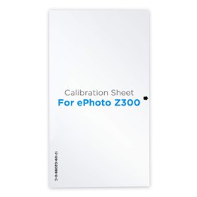 Plustek Feuille de contrôle d'étalonnage - pour scanner ePhoto Z300 uniquement