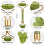 Jade Roller Gua Sha Visage Rouleau Face Facial pierre veritable Kit Massage Set Soin de la peau pour Anti-âge Réduire Les Rides 