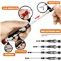124 en 1 Kit de Tournevis de Précision Magnétique Tournevis Professionnel Kit d'outils de Réparation pour Téléphone Portable,Tab