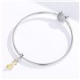 Breloque queue de poisson en argent sterling 925 plaqué or compatible avec bracelets et colliers Pandora