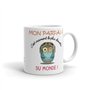 Tasse Mug - Mon Parrain C'est Vraiment Le Plus Chouette Du Monde - Idée Cadeau Original Baptême Parrain Anniversaire