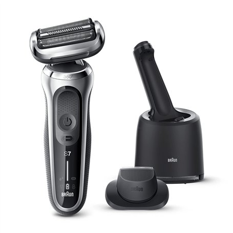 Braun Series 7 Rasoir Électrique Homme À Grille Sans Fil Argent