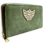 Legend of Zelda en Relief Tri-Force Symboles Portefeuille Vert