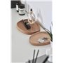 anaan Pebble Assiette en Bois Lot 2 Plat Tablette Plateau de Service pour apéritif Desserts Écologique Rond Décoration Design