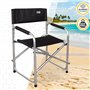AKTIVE Director Folding Chair 56 x 45 x 81 cm, Noir