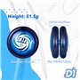 MAGICYOYO D1 GHZ Réactif pour Enfants et Débutants - Yoyo Professionnel Looping avec 5 Cordes de Rechange, Gant et Sac (Bleu)