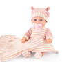 eDollable Ensemble de Jouets pour poupées et Accessoires de 30 cm Comprenant biberon, Couverture Douce, Sucette et vêtements Amo