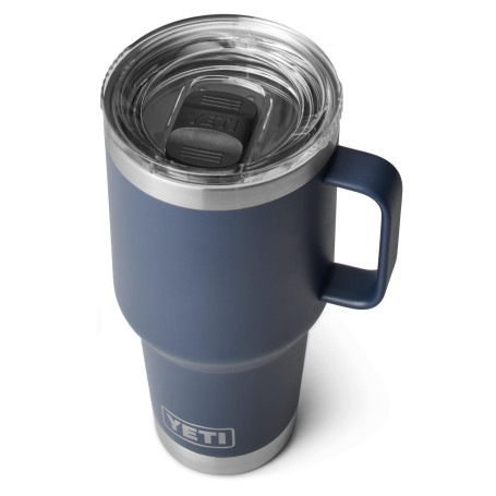 YETI Rambler Travel Mug, Stainless Steel Vacuum Insulated Mug with Stronghold Lid, Navy, 30 oz (887 ml)