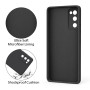 YLK 1 Pièces Coque Samsung Galaxy S20 FE / S20 FE 5G, Doublure en Fibre, Etui Housse Silicone Mince Souple Anti-Rayures Antichoc