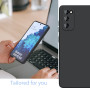 YLK 1 Pièces Coque Samsung Galaxy S20 FE / S20 FE 5G, Doublure en Fibre, Etui Housse Silicone Mince Souple Anti-Rayures Antichoc