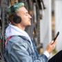 PowerLocus Casque Bluetooth sans Fil, Pliable Casque Audio Stéréo, Oreillette Bluetooth avec Micro Intégré/Micro SD/FM Radio pou