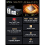 GMKtec AI Mini PC AMD Ryzen AI 9 HX-370 Série (5,1 GHz) Mini Ordinateur de Jeu, 32 Go LPDDR5X 1 to PCIe 4.0 SSD Triple Affichage