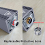 Kit module laser amélioré de puissance optique 10W avec assistance pneumatique et protection oculaire magnétique ensemble, 80W t