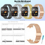 BDIG Bracelet Métal Compatible avec Xiaomi Redmi Watch 5/4 et Mi Band 9/8 Pro - Remplacement en Acier Inoxydable