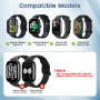 BDIG Bracelet Métal Compatible avec Xiaomi Redmi Watch 5/4 et Mi Band 9/8 Pro - Remplacement en Acier Inoxydable