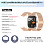BDIG Bracelet Métal Compatible avec Xiaomi Redmi Watch 5/4 et Mi Band 9/8 Pro - Remplacement en Acier Inoxydable