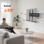 GRIFEMA GB1006-4 Support Mural TV 26-65 Pouces, Fixation Murale TV Contenir Jusqu'à 35KG, Accroche Television Mural Orientable,I