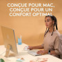 Logitech - Souris Lift pour Mac - Ergonomique sans fil - Blanc 79,99 €