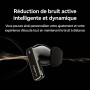 HUAWEI FreeBuds Pro 4 écouteurs, Réduction de Bruit Active Intelligente et Dynamique, Appels Stables et Audible, Design Cordes a