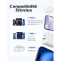 UGREEN 2Pcs 20W Chargeur USB C Rapide iPhone 2 Ports GaN Prise Secteur Compatible avec iPhone 17 Pro Max Air 16 15 14 13 12 11 P