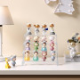 Lifewit Présentoir Transparent à 4 niveaux, Pack de 1 Présentoirs en Plastique, Organisateurs en Plastique pour Figures, Cupcake
