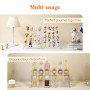 Lifewit Présentoir Transparent à 4 niveaux, Pack de 1 Présentoirs en Plastique, Organisateurs en Plastique pour Figures, Cupcake