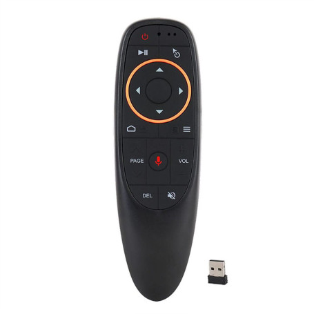 DollaTek Télécommande pour PC Air Mouse 2,4 GHz avec fonction gyroscope vocal pour Google Android TV Box Smart TV PC HTPC Raspbe