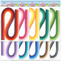 JUYA Multicouleur Jeu de Bandes de Papier Quilling 60 Couleurs 10 paquets 54cm Longueur 60 Couleurs 10 paquets 54cm Longueur Lar