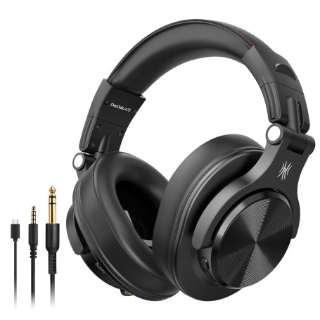 OneOdio Casque Bluetooth sans Fil BT5.2 avec 72 Heures A70, Réduction de Bruit CVC 8.0, 3 Câbles, Léger Confortable, Pliable, Pa