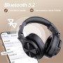 OneOdio Casque Bluetooth sans Fil BT5.2 avec 72 Heures A70, Réduction de Bruit CVC 8.0, 3 Câbles, Léger Confortable, Pliable, Pa