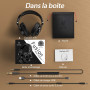 OneOdio Casque Bluetooth sans Fil BT5.2 avec 72 Heures A70, Réduction de Bruit CVC 8.0, 3 Câbles, Léger Confortable, Pliable, Pa