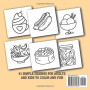 Food & Snacks: Coloring Book for Adults and Kids, Bold and Easy, Simple Big Designs for Relaxation Featuring Delicacies (Bold & 
