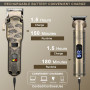 Hatteker Tondeuse à cheveux professionnelle pour hommes Set de tondeuses à barbe et à cheveux T-Blade Trimmer lavable Kit d'entr