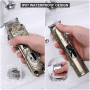 Hatteker Tondeuse à cheveux professionnelle pour hommes Set de tondeuses à barbe et à cheveux T-Blade Trimmer lavable Kit d'entr