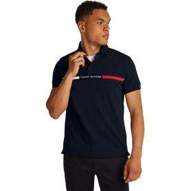 Tommy Hilfiger Hilfiger Chest Insert Reg Polo Mw0mw38130 Polo à Manches Courtes Homme (Lot de 1) Tommy Hilfiger Hilfiger Chest Insert Reg Polo Mw0mw38130 Polo à Manches Courtes Homme (Lot de 1)