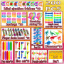 Lubibi 200pcs Cadeau Anniversaire Enfants Invites,Jouet Pinata,Assortiment Accessoire Gadgets Set, Garçon Fille,Porte-clés,Toupi