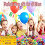 Lubibi 200pcs Cadeau Anniversaire Enfants Invites,Jouet Pinata,Assortiment Accessoire Gadgets Set, Garçon Fille,Porte-clés,Toupi