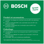 Bosch laser lignes Quigo avec pince universelle MM 2 (alignement facile et précis avec positionnement flexible de l’outil grâce 