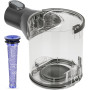 Poubelle Collecteur Réservoir pour Dyson V6 Bac à Poussière Pièces Détachées DC58 DC59 DC62 DC74 Accessoire Conteneur Cuve Recha