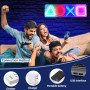 Panneau néon pour gamer, panneaux néon de jeu LED USB/interrupteur, décoration graphique, panneau, lampe de décoration de salle