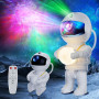 Astronaute Projecteur Galaxie, LED Projecteur Ciel Etoile assis/debout, Télécommande & Minuterie, Décoration des Chambres Projec