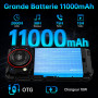 OUKITEL WP53S Téléphone Portable Incassable, 11000mAh Telephone Incassable 16GO+128GO/1TO Android 15 Smartphone Incassable, 900L