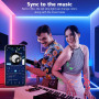 Ruban Led 20m, Led Chambre, Bande Led Lumineuse Contrôlé par APP Bluetooth ou Télécommande 44 Touches, Synchroniser avec Rythme