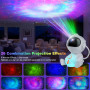 Astronaute Projecteur, LED Projecteur Ciel Etoile avec 8 Modes Nébuleuses & 5 Modes de Luminosité et de Vitesse, 2 Modes Étoiles